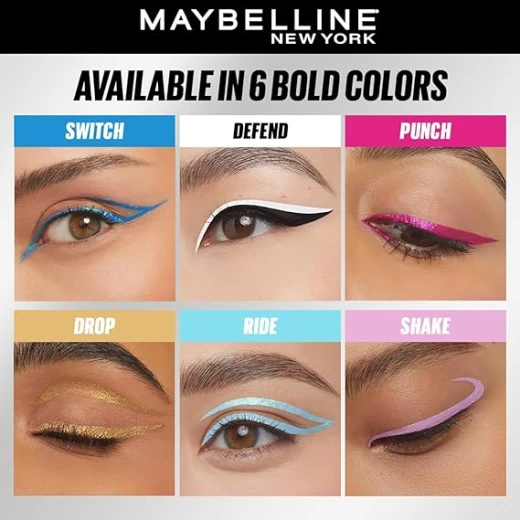 MAYBELLINE New York, Tattoo Liner Play - Smudge-Proof, Long-Lasting & Waterproof Liquid Eyeliner (DEFEND) - Maybelline - Image 3
