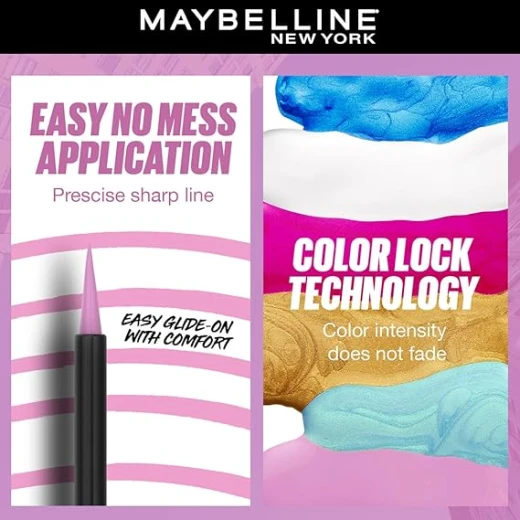 MAYBELLINE New York, Tattoo Liner Play - Smudge-Proof, Long-Lasting & Waterproof Liquid Eyeliner (SHAKE) - Maybelline - Image 4