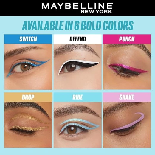 MAYBELLINE New York, Tattoo Liner Play - Smudge-Proof, Long-Lasting & Waterproof Liquid Eyeliner (RIDE) - Maybelline - Image 3