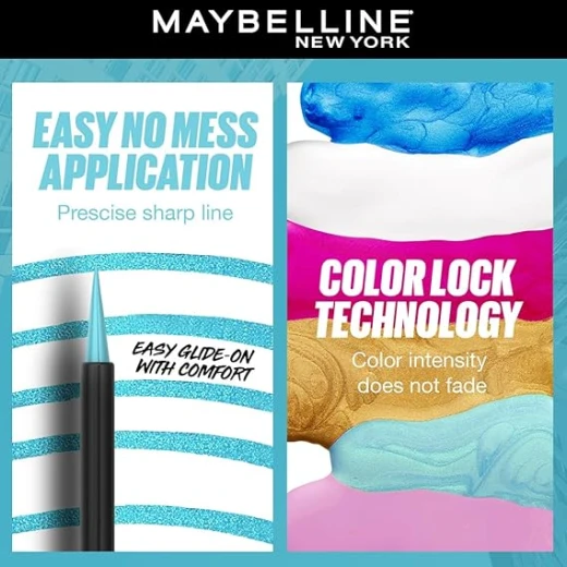 MAYBELLINE New York, Tattoo Liner Play - Smudge-Proof, Long-Lasting & Waterproof Liquid Eyeliner (RIDE) - Maybelline - Image 5