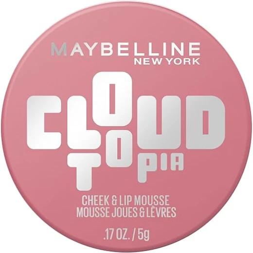 Maybelline Cloudtopia Blush for Cheeks and Lip Mousse, Ultra-Vivid, Pigmented Formula for Up to 14HR of Blush and Lip Makeup Color, Enchanted Mauve,08 Maybelline Cloudtopia Blush for Cheeks and Lip Mousse, Ultra-Vivid, Pigmented Formula for Up to 14HR of Blush and Lip Makeup Color, Enchanted Mauve,08