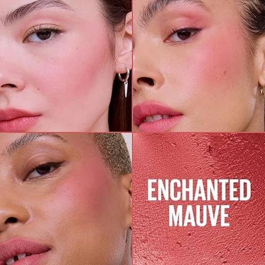Maybelline Cloudtopia Blush for Cheeks and Lip Mousse, Ultra-Vivid, Pigmented Formula for Up to 14HR of Blush and Lip Makeup Color, Enchanted Mauve,08 - Maybelline New York - Image 6