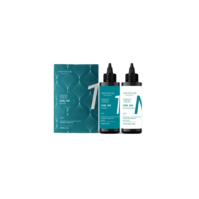 Roverhair Curl On Bio Perm 1 Perm Kit | Professional Hair Perm Kit for Long-Lasting Curls | Gentle Formula for Natural-Looking Waves and Volume - Roverhair