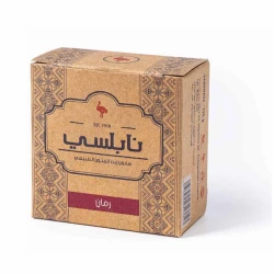 صابونة النعامة برائحة الرمان – 125 جم صابون زيت الزيتون الطبيعي للعناية اليومية بالبشرة من نابلسي