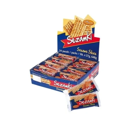 Sezamki Sesame Seed Bars – Crunchy Sweet Nutty Snack, 24 x 27g Pack – Traditional Polish Treat - Sezamki - Image 2