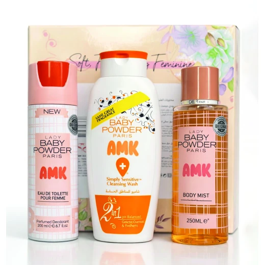 Lady Baby Powder AMK – Ultimate Personal Care Set (3 Pieces) - Amk lady - Image 5