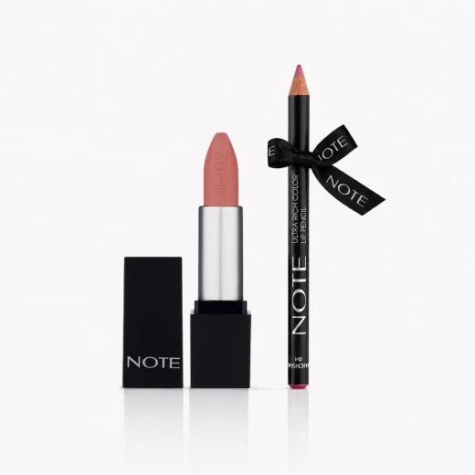 Note Cosmetique Mattever Lipstick - 05 rose delights+ Perfect Lip Liner No 11 Gift Note Cosmetique Mattever Lipstick - 05 rose delights+ Perfect Lip Liner No 11 Gift