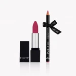 Note Cosmetique  Mattever Lipstick -13 strawberry envie + Perfect Lip Liner No 04 Gift - Note