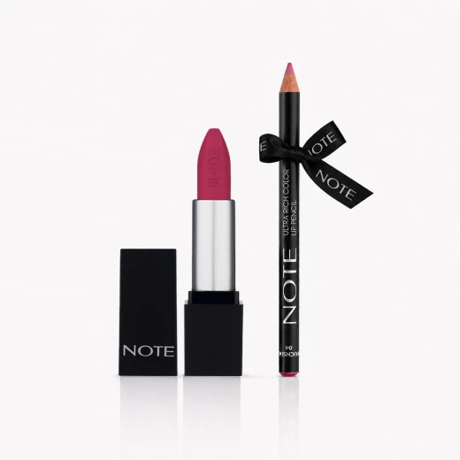 Note Cosmetique Mattever Lipstick -13 strawberry envie + Perfect Lip Liner No 04 Gift Note Cosmetique Mattever Lipstick -13 strawberry envie + Perfect Lip Liner No 04 Gift