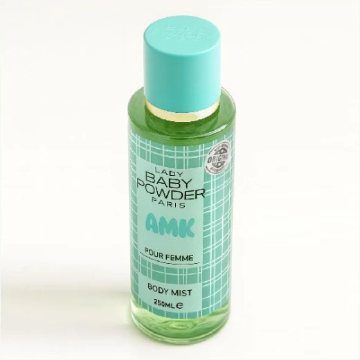 رذاذ الجسم AMK Lady Baby Powder 250 مل للنساء عطر منعش للاستخدام اليومي - اي ام كي - Image 2