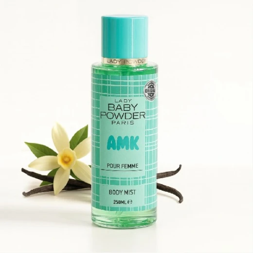 رذاذ الجسم AMK Lady Baby Powder 250 مل للنساء عطر منعش للاستخدام اليومي رذاذ الجسم AMK Lady Baby Powder 250 مل للنساء عطر منعش للاستخدام اليومي