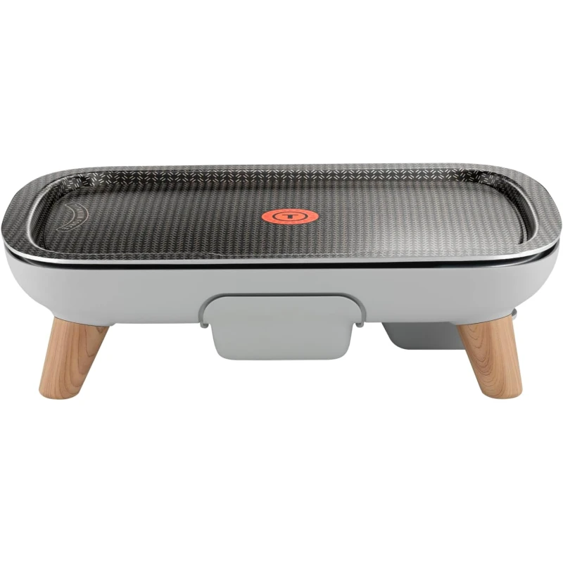 TEFAL Plancha | Gourmet Electric Grill | 2400 W | Titanium Force Non-Stick Coating | Serves up to 8 | Adjustable Thermostat | Dishwasher-Safe Parts - Tefal