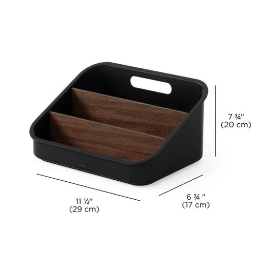 Umbra Bellwood Packet Organizer - Black & Walnut - Umbra - Image 2