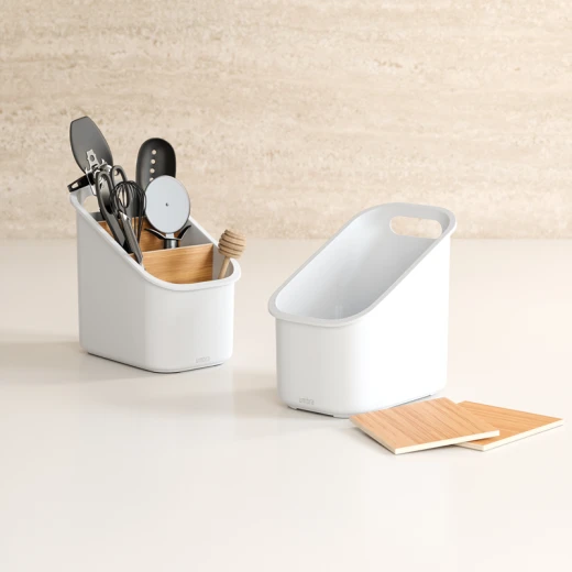 Umbra Bellwood 3-Tiers Utensil Holder - White/Natural - Umbra - Image 4