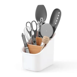 Umbra Bellwood 3-Tiers Utensil Holder - White/Natural