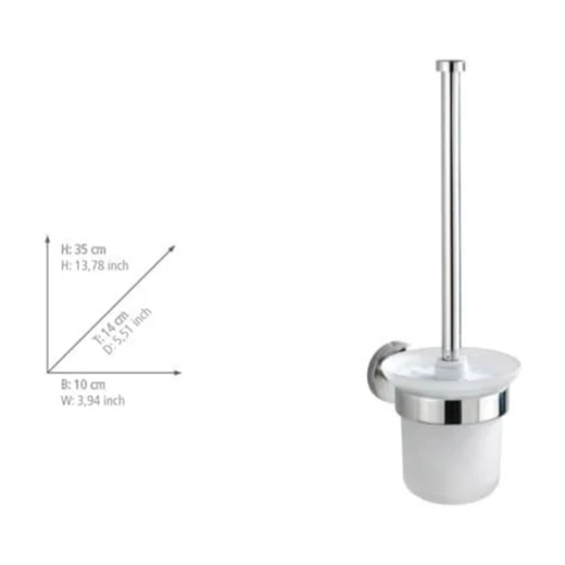 Wenko Bosio Shine Toilet Brush - Glass - Wenko - Image 3