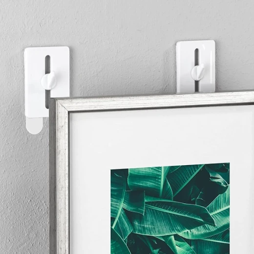 Wenko Self-Adhesive Nail Hook Set Strip-it Plus - 2 Pcs - White - Wenko - Image 2