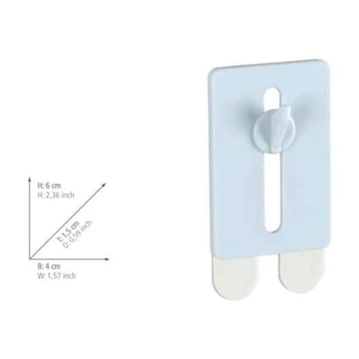 Wenko Self-Adhesive Nail Hook Set Strip-it Plus - 2 Pcs - White - Wenko - Image 3
