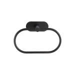 Wenko Orea Turbo-Loc Towel Ring - Stainless Steel - Black Matt - Wenko