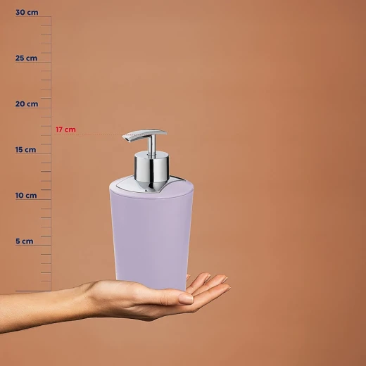 Kela Marta Ceramic Bathroom Liquid Soap Dispenser -350 ml -  Pastel Lilac - Kela - Image 3