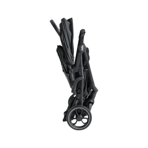 Joie Signature Estrella Double Stroller in Ebony Black: Lightweight, easy fold stroller for newborns up to 22kg. Perfect for twins/siblings. Smooth, comfortable rides and simple handling for busy parents. - Joie - Image 4