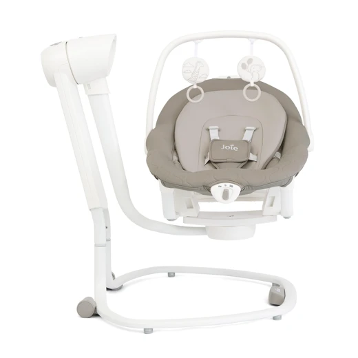 Joie Serina 2in1 Baby Swing & Rocker (Walnut) – Dual-Motion Soothing Center with 6 Speeds and Nightlight - Joie - Image 2