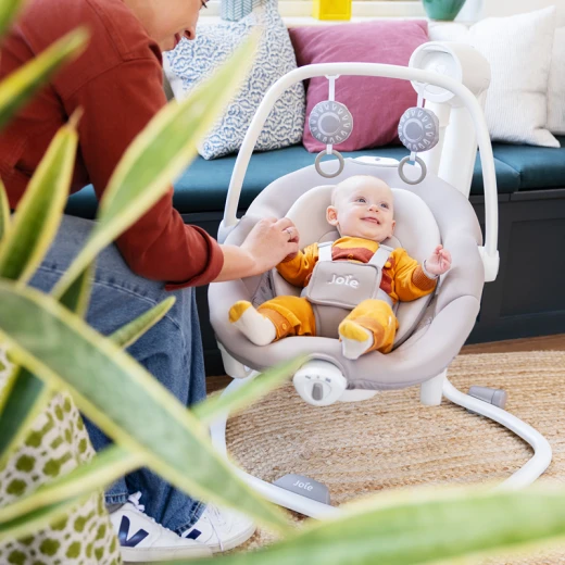 Joie Serina 2in1 Baby Swing & Rocker (Walnut) – Dual-Motion Soothing Center with 6 Speeds and Nightlight - Joie - Image 6
