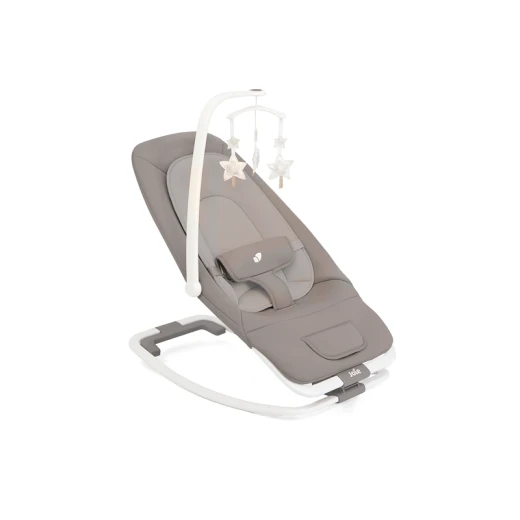 Joie Dreamer Rocker & Bouncer, Fern/Walnut | Ultra-Slim Folding Infant Seat with Soothing Vibrations and Nature Sounds - Joie - Image 2