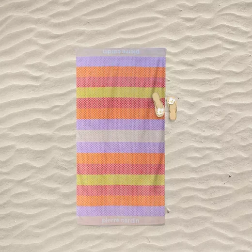 Pierre Cardin Dotty Beach Towel - 100% Cotton - 90x170 Cm - Multicolor - Pierre Cardin - Image 2