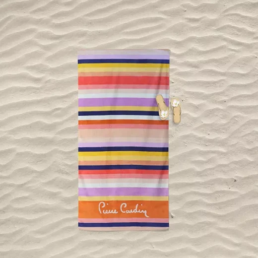 Pierre Cardin Coast Beach Towel - 100% Cotton - 90x170 Cm - Multicolor - Pierre Cardin - Image 2