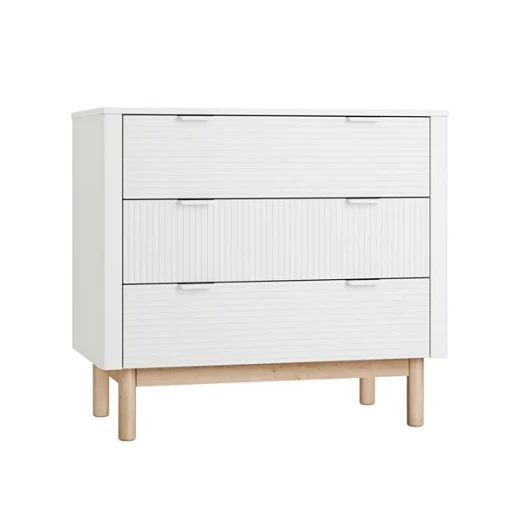 Pinio Miloo Chest Of Drawers - 3 Drawers with Changing Table - White - Pinio - Image 2