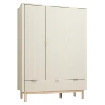 Pinio Miloo 3-Door Baby Room Wardrobe - Champagne - Pinio