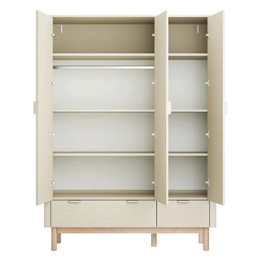 Pinio Miloo 3-Door Baby Room Wardrobe - Champagne - Pinio - Image 2