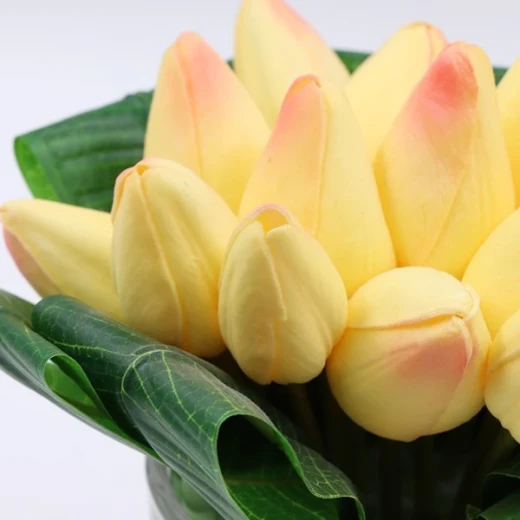 Nova Home "Green Tulip" Artificial Flower Arrangement - 18 cm - Pink - Nova Home - Image 2