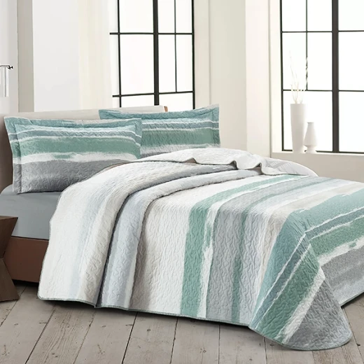 Nova Home Irmak Printed Bedspread Set - King & Super King - 4 Pcs - Multi Color - Nova Home - Image 3