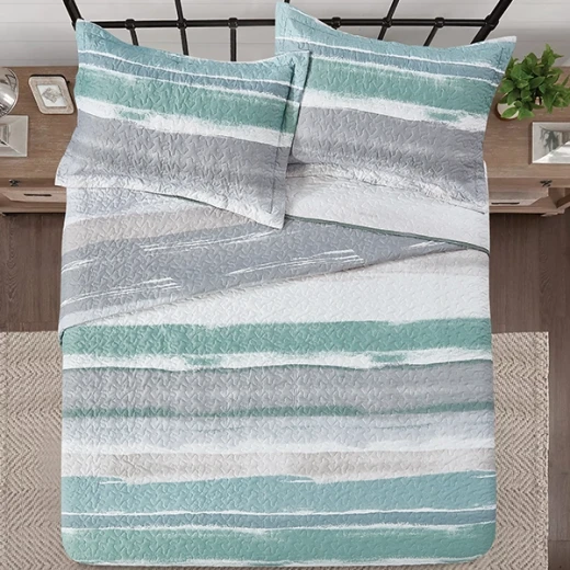 Nova Home Irmak Printed Bedspread Set - King & Super King - 4 Pcs - Multi Color - Nova Home - Image 5