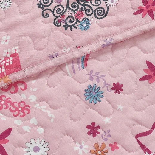 Nova Home Ruya Printed Bedspread Set - King & Super King - 4 Pcs - Pink - Nova Home - Image 6