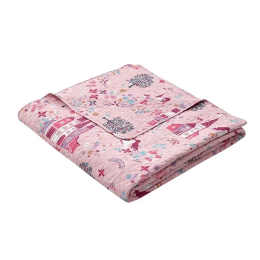 Nova Home Ruya Printed Bedspread Set - King & Super King - 4 Pcs - Pink - Nova Home - Image 2