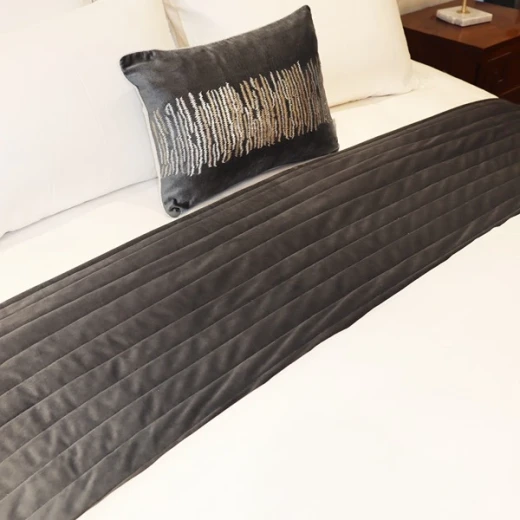 Nova Home Venice Bed Runner - Grey - Nova Home - Image 3