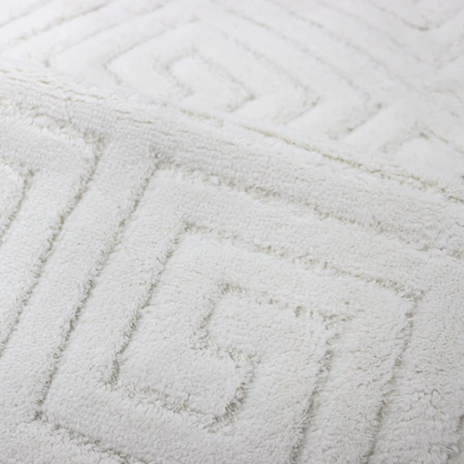 Nova Home Verona Bath Rug - 100% Cotton - 70X120 cm - Offwhite - Nova Home - Image 3