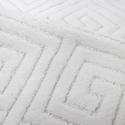 Nova Home Verona Bath Rug - 100% Cotton - 60X100 cm - Offwhite - Nova Home - Image 3