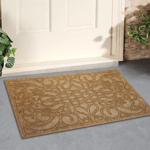 نوفا هوم "Ornamental" دعاسة مدخل بخلفية مطاط - 60x100 سم - بني - نوفا هوم - Image 2