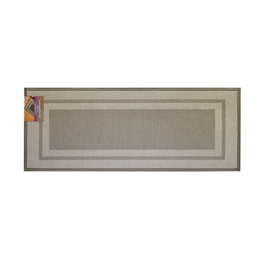 Nova Home Trellis Jaquard Woven Kitchen Mat W & Rubber Backing - 46x120 Cm - Beige - Nova Home - Image 2