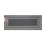 Nova Home Trellis Jaquard Woven Kitchen Mat W & Rubber Backing - 46x120 Cm - Black - Nova Home