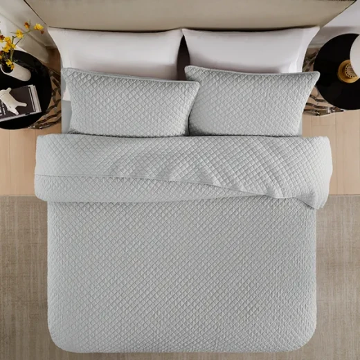 Nova Home Vivid Jaquard Bed Spread Set - 2Pcs - Single & Twin - Grey - Nova Home - Image 6