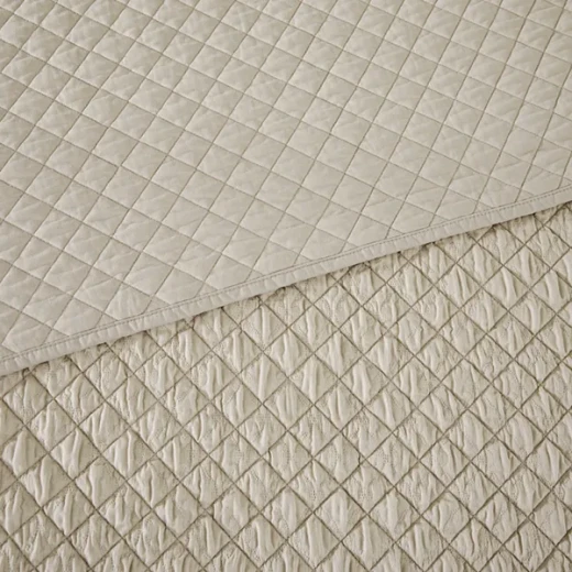 Nova Home Vivid Jaquard Bed Spread Set - 2Pcs - Single & Twin - Beige - Nova Home - Image 2
