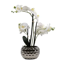 Nova Home "Delight" Flower Arrangement with Pot- 59 cm - White