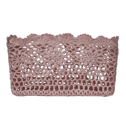 Nova Home "Threadlet" Cotton Crochet Basket - Rose - Nova Home - Image 3