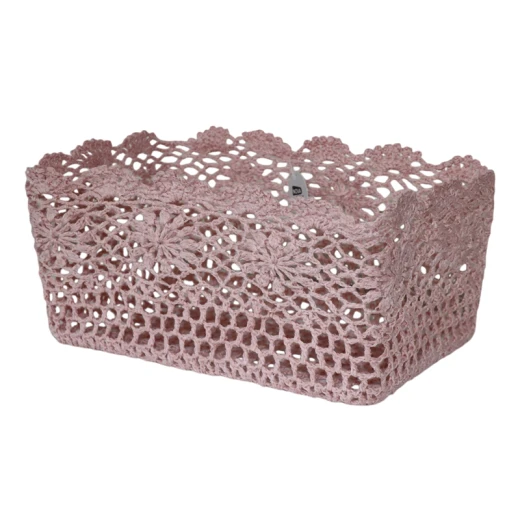 Nova Home "Threadlet" Cotton Crochet Basket - Rose - Nova Home - Image 5