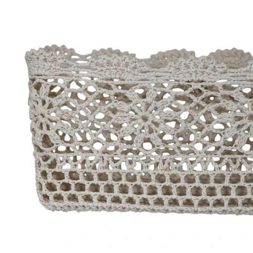 نوفا هوم "Threadlet" سلة كروشيه قطن - أيفوري - نوفا هوم - Image 3